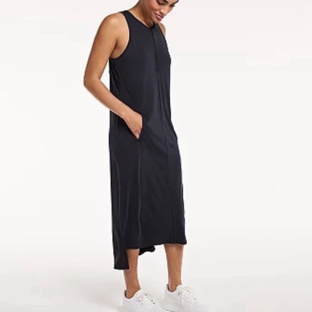 FLX Commuter Zip Front Dress with Pockets Black womans size 1X